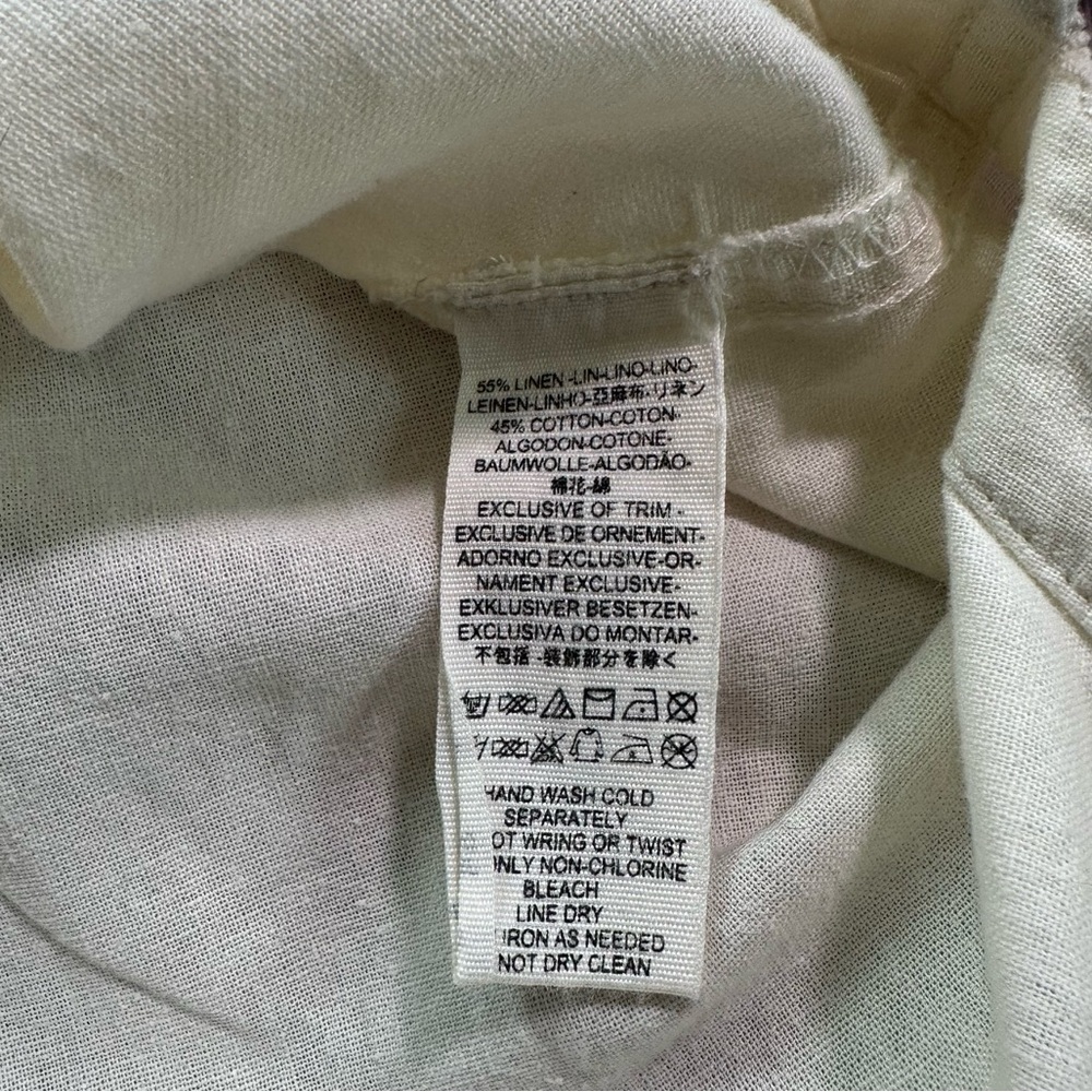Free People Sunshine In My Pockets Buttondown Thick Linen Cotton Long Sleeve - Picture 13 of 13